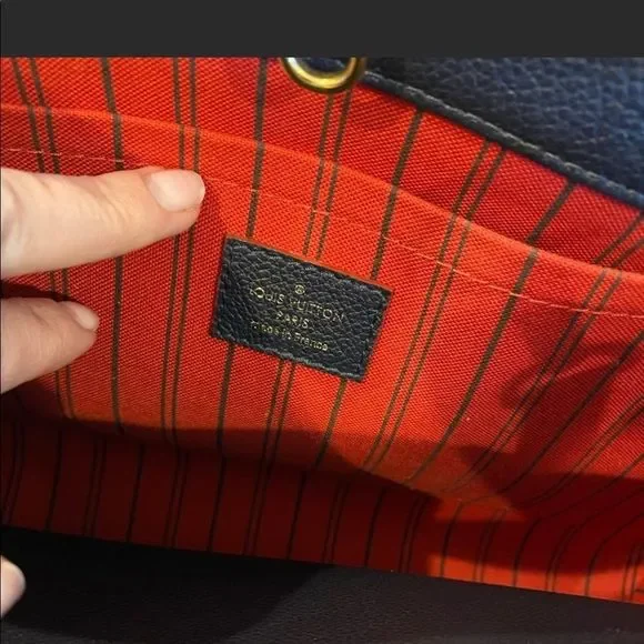 Louis Vuitton Montaigne Empreinte MM Marine Rouge - Picture 7 of 8